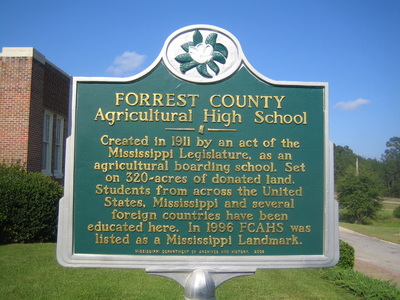 forrest county markers historical mississippi
